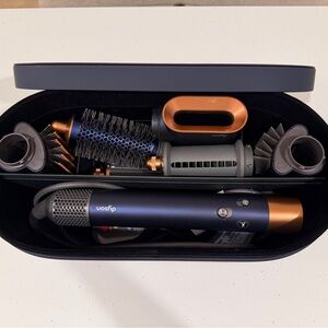 Dyson Airwrap Complete Long + Dryer attachment - Prussian Blue and Copper